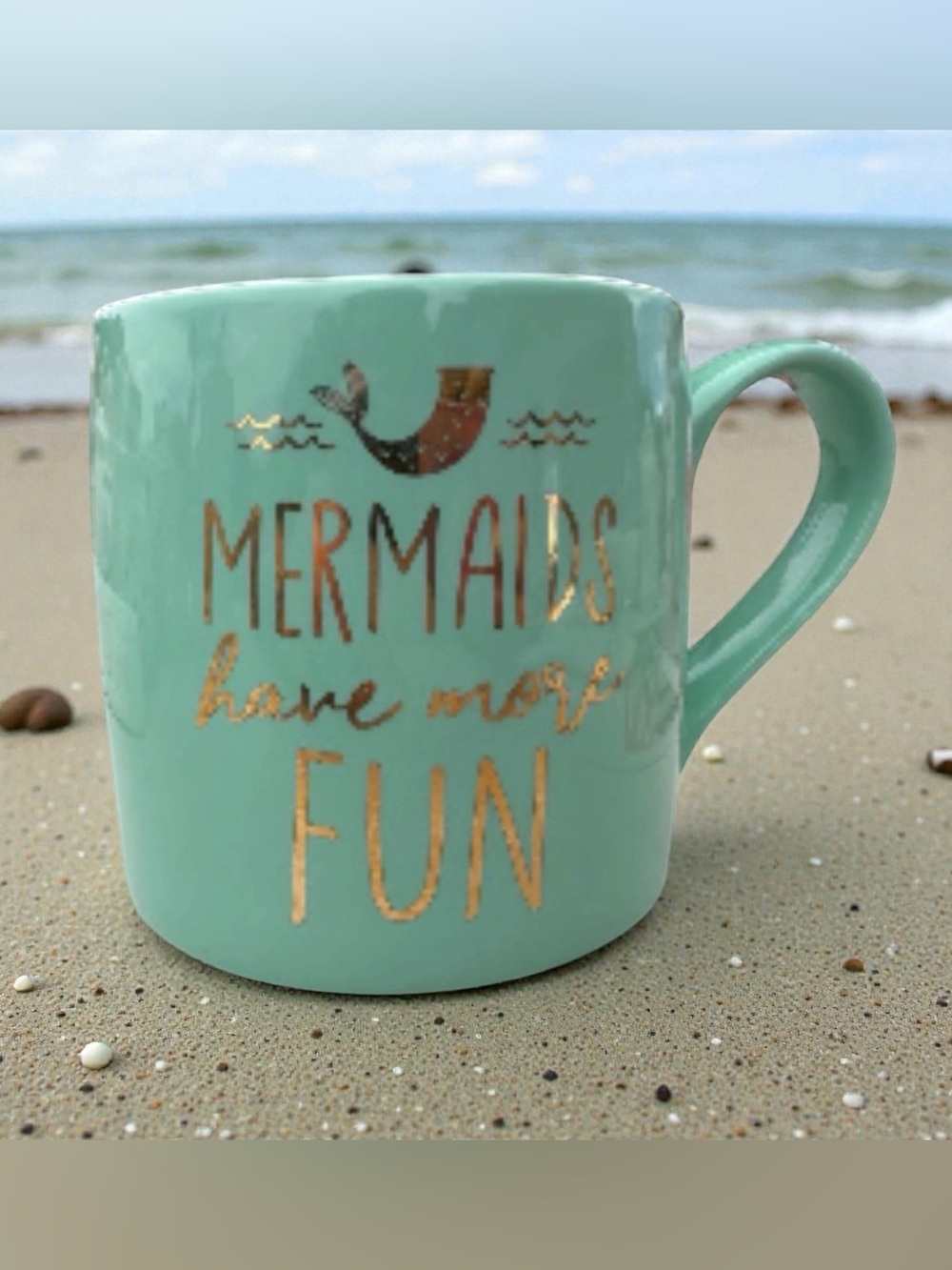 SLANT COLLECTIONS  “Mermaids Have More Fun” Oversized Coastal Mug – 24 oz